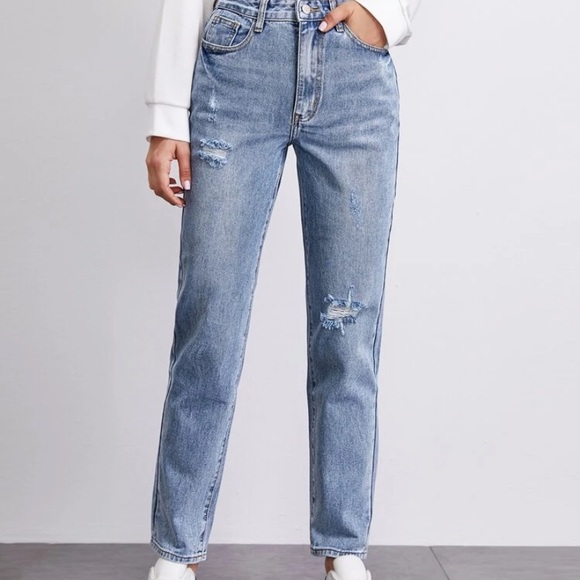 SHEIN Denim - High Waisted Mom Jeans